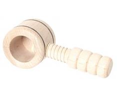 Nussknacker aus heimischem Buchen-Holz, hochwertige Handarbeit aus Europa, ideales Weihnachtsgeschenk, knackt jede Nuss mit wenig Kraft, ideal für Kinder und Senioren, Nuss-Schalen bleiben im Knacker, gedrechselter Nussknacker,