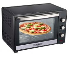 Minibackofen 60 Liter | Umluft Ofen | Pizzaofen | Mini Backofen | Freistehender Backofen | Mini-Backofen | Backofen mit Umluft | 2200 Watt | Umluft | Rotisserie | 90 min Timer | Zubehör (60 Liter)