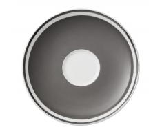 Villeroy & Boch 15cm Kaffeeuntertasse Anmut My Colour aus Premium Bone Porzellan Farbe: Rock Grey