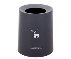 Gedruckter hausmüllfreier Mülleimer Obdachloser Papiereimer grau 12L