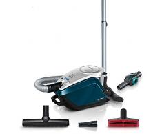 Bosch BGS5FMLY2 Relaxx´x ProFamily Bodenstaubsauger (ohne Beutel starke Reinigungsleistung, Spielzeugfalle, 10 Jahre Motorgarantie, 700 Watt) blau/silber
