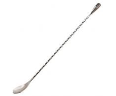 LALANG Edelstahl Rührlöffel, Spirale Muster Bar Cocktail Shaker Löffel