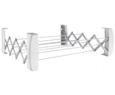 Leifheit Wandtrockner Teleclip 74 Extendable, 4,2m Trockenleine, ausziehbarer Wandtrockner, platzsparender Trockner, kompakt und robust, Wäschetrockner für die Wand, Wäschreck mit Wandmontage
