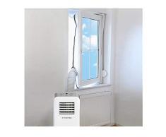 Wanshop Fensterabdichtung für mobile Klimageräte, Klimaanlagen, Wäschetrockner, Ablufttrockner | Hot Air Stop zum Anbringen an FDachfenster Flügelfenster keine Bohrlöcher erforderlich (Silber 400cm)