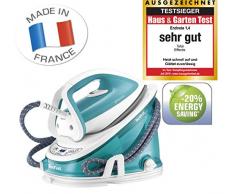 Tefal Effectis Dampfbügelstation 5 Bar, 100 g/Min, 2200W Bügeleisen mit kontinuierlichem Dampf, 240 g/Min, Bügelstation mit Extra-Dampfstoß türkis/weiß, TESTSIEGER 2019