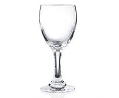 Wasserglas Trinkglas mit Stiel 0,15 l, robuste Gastronomie-Qualität, 36 STK, 6 Verschiedene Setgrößen erhältlich (6, 12, 18, 24, 30, 36 STK.), Serie Adalia