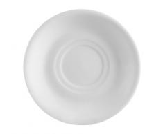 CAC Porzellan-Untertasse 6-Inch Superweiß, hochweiß