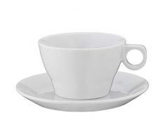 WMF Barista Cappuccinotasse, mit Untertasse, 150 ml, Porzellan, spülmaschinengeeignet