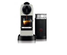 DeLonghi Nespresso Citiz EN267.WAE Kaffemaschine, Hochdruckpumpe und ideale Wärmeregelung mit Aeroccino (Milchaufschäumer), Energiesparfunktion, creme-weiß