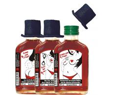 Malen nach Zahlen Kräuterlikör Taschenflasche mit Zylinder Etiketten Hochglanz Komm zum Punkt Spiel mit mir Malbuch für Männer Geschenke Männergeschenke (Mahlen nach Zahlen komplett 50498)