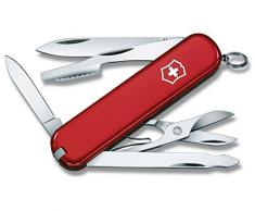 Victorinox Executive Klein Taschenmesser, 10 Funktionen, Orangenschäler, Nagelfeile, rot