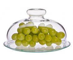 Trendglas Jena Obstglocke / Käseglocke mit Glasunterteller, 17 cm