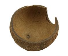 JBL 61510 Kokosnuss-Schale als Höhle für Aquarien und Terrarien, Cocos Cava 1/2 L