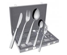 GRÄWE Besteckset/Besteckkoffer 60-teilig Premium mit Hohlheftmessern Edelstahl 18/10