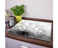 banjado Herdabdeckplatte aus Glas | Herdabdeckung einteilig 60x52cm | Spritzschutz für Ceranfeld oder Induktionsherd | Schneidebrett perfekt für die Küche mit Motiv Ready for Takeoff