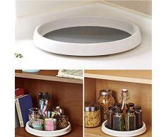 Lophome Drehteller-Gewürzregal für Gewürze, Flaschen, Gläser, Gewürze, Gewürze, Backzubehör