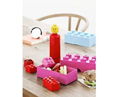 LEGO Brotdose mit 8 Noppen, Kleine Aufbewahrungsbox, Stiftebox, rosa
