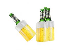 TS Exclusiv Bier Kuehlmanschette Bierkühler Flaschenkühler Getränkekühler (4er Pack)
