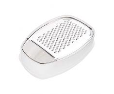 BUTLERS BON FROMAGE Parmesanreibe - Dreitilige Käsereibe - praktische Küchenutensilien aus hochwertigem Edelstahl