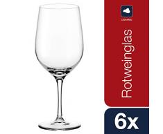 Leonardo Rotweingläser Ciao+, Rotweinglas im Basic-Stil, Rotweinkelch mit gezogenem Stiel und 610-ml Füllmenge, 6-teilig, 061449