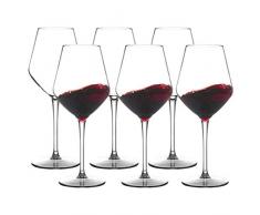 MICHLEY Unzerbrechlich Tritan-Kunststoff weingläser, rotwein trinkglas, gläser fur Camping Party, BPA-frei plastik Tasse 440 ml(15 oz) Set of 6