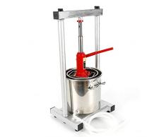 MOMOJA Edelstahl Obstpresse 12 Liter Obstmühle Apfelpresse Weinpresse Saftpresse