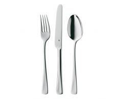 WMF Denver Besteckset, 6 Personen, 24-teilig, Monobloc-Messer, Cromargan Edelstahl poliert, glänzend, spülmaschinengeeignet