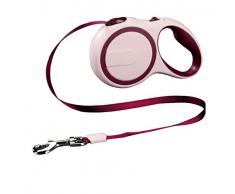XIAOXIONG Traktion Seil, Automatische Teleskopische Hund Kette Gehen Hund Seil In Großen Hund Goldenen Teddy Haustier Liefert Kragen 3m A-Wein Rot