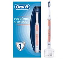 Oral-B Pulsonic Slim 1100 Elektrische Schallzahnbürste, mit Timer und Aufsteckbürste, roségold