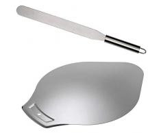 SIDCO Tortenretter + Streichpalette Edelstahl Glasurmesser Kuchenheber Torten 2er Set