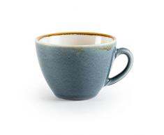 Olympia Kiln GP348 Ocean Cappuccinotasse aus Porzellan, 340 ml, Blau, 6 Stück