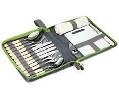 Outwell Picknick Besteckset grau/grün