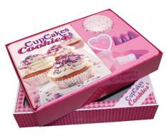 Buch-Box Cupcakes & Cookies: Rezeptbuch plus 23 Cupcake-Backförmchen, Spritzbeutel mit 4 Tüllen und Herzausstecher: Rezeptbuch plus 23 ... Spritzbeutel mit 3 Tüllen und Herzausstecher
