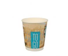 625 Trinkbecher, Pappe To Go 0,2 l Ø 8 cm · 9,1 cm (84866)
