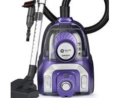 Balter Orion X3 Staubsauger, Bodenstaubsauger Beutellos, Saugkraft-Regulierung, mehrstufiger Filter, Zyklon, 800W, 3.5L Staubbehälter, Lila