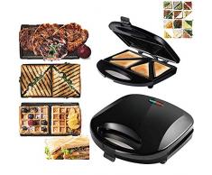 OOFAT Crepes Pfannen, Crepes Maker, Sandwich Toaster, Waffles Plate, Mit Antihaftbeschichteten Platten Und Herausnehmbarer Auffangschale