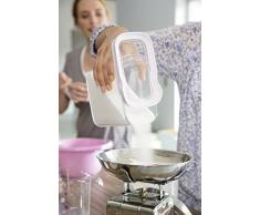 Emsa 513562 Stapelbare Vorratsdose fÃ¼r TrockenvorrÃ¤te, 100 % Keimfrei, Volumen 2.0 Liter, Rechteckig, WeiÃ/Transparent, Optima