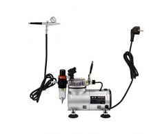 Airbrush Set 0,25 mm Airbrush 7cc Topf Kuchen Brot Farbe Dekorieren für Auto Pinsel Tattoo Modelleisenbahn ect