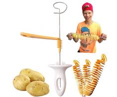 MJNDHB Gemüse, Obst, Spiral Slicer Modelle Cutter Shredder für Kochen Chips Edelstahl Küchenwerkzeug-Zubehör Gadgets