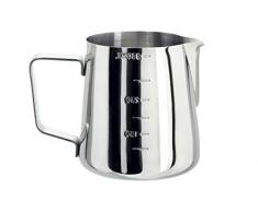 Luxpresso Milchkännchen/Messkanne/Messbecher mit Skala aus Edelstahl, 350 ml