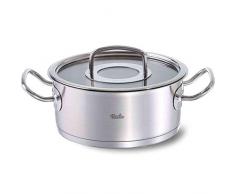 Fissler original-profi collection / Bratentopf (Ø 24 cm, 4,6 L) Koch-Topf mit Glas-Deckel, Innen-Skalierung, rostfrei, alle Herdarten, Induktion