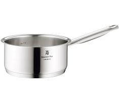 WMF Gourmet Plus Stielkasserolle, 16 cm, ohne Deckel, Kochtopf 1,4l, Cromargan Edelstahl mattiert, Innenskalierung, Topf Induktion, unbeschichtet