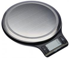 AmazonBasics Digitale Küchenwaage mit LCD-Anzeige (mit Batterien), Edelstahl, BPA-frei