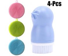 outgeek Gemüse Bürste Kreativ Karikatur Multifunktional Obst Bürste Gemüse Reinigung Bürste Gemüse Wäscher