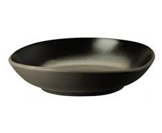 Rosenthal - Junto - Slate Grey / Dunkelgrau - Teller tief - Steinzeug - Ø 22 cm