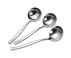 Vareone Suppenkelle Suppenschöpfer Klein aus Edelstahl, 6 Stück