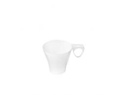 Silverkitchen 1200x Espressotasse | 80ml weiß | Plastik Einweg Kaffee Tasse mit Henkel | stabile Kaffeebecher in hochwertiger Qualität | für Geburtstag Hochzeit Gartenparty Grillfest Catering