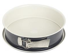 Dr. Oetker Spring-/Kuchen-/Backform, Ø 28 cm Back-Trend, mit Flachboden, runde, aus Stahl mit keramisch verstärkter Antihaft-Beschichtung, Menge: 1 Stück, Farbe: creme/anthrazit