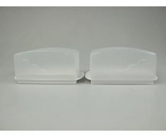 Tupperware Junge Welle Butterdose weiß (2) Butter Dose Dish beurrier burriera 33392