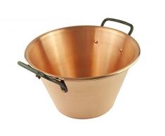 Baumalu Kupfer Marmeladentopf Ø 26,5 cm - 4 Liter - Stahl Griffe - Glatt - Kupfertopf